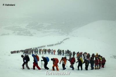 احتمال ریزش بهمن؛ مخاطره آمیز بودن برنامه صعود و كوهنوردی در ایام پایانی هفته