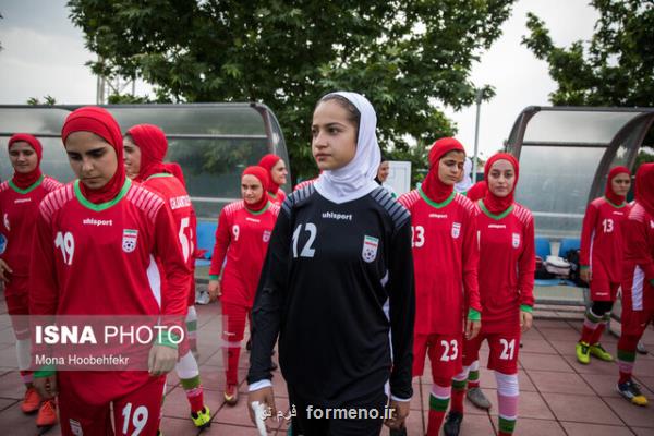 تساوی دختران فوتبالیست ایران مقابل ازبكستان