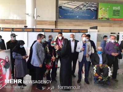 مدال آوران پارالمپیک توکیو وارد شیراز شدند