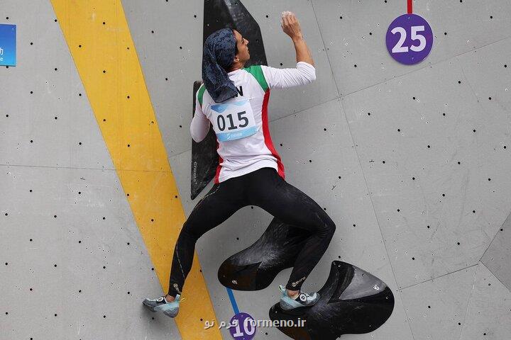 الناز رکابی در کاپ سنگنوردی آسیا فینالیست شد