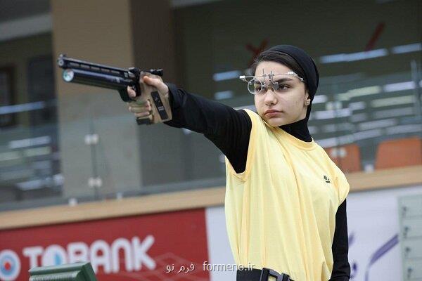 مسابقات تیراندازی قهرمانی آسیا؛ دختر تیرانداز ایران صاحب مدال برنز آسیا شد