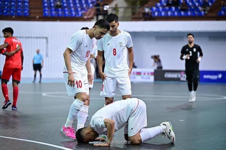 صعود تیم ملی فوتسال به جام ملت های آسیا با ۳ برد